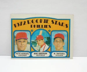 1972 Topps #14 Phillies Rookie Stars Pete Krogel Mike Anderson Twitchell - Foto 1 di 2