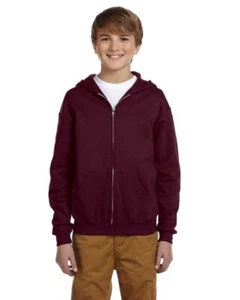 Jerzees Youth 8 oz. NuBlend Fleece Full-Zip Hooded Sweatshirt 993B - US SELLER - Picture 1 of 7