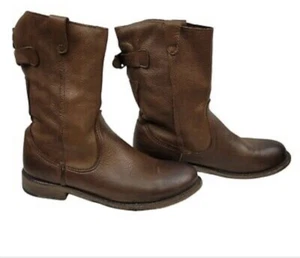 $300 BOTAS DE EMPRESA DE ZAPATOS DE COLECCIÓN 7 CUERO MARRÓN MOTO NUEVAS NORDSTROM - Imagen 1 de 12