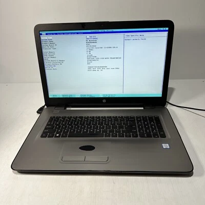 HP Notebook 17" Laptop i3-6100u 8gb Ram Sin Unidades Sin Batería Botas Bios Foto 1 de 4