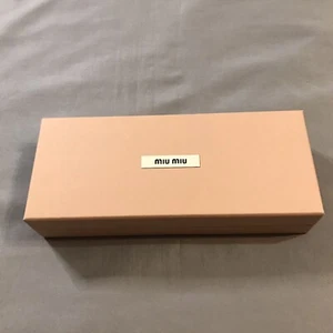 Miu Miu Empty Box 10x4x2 Inch Pink Tissue Cards Tag - Picture 1 of 13