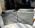 Two Kodak Hard Rubber Film Developing Tanks 5 x 7, One with lid.