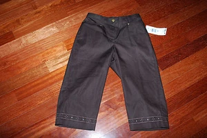 NEU MIT ETIKETT NYGARD TANJAY BRAUNE WEICHE CAPRIHOSE MIT UNTEREM SAUMDETAIL Größe 8p - Bild 1 von 4