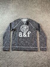 NEW Abercrombie & Fitch Sweatshirt Boys Large 15/16 Gray White Tiger Crest