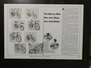 Bicicleta Murray 1967 de colección línea completa anuncio original de dos páginas - Imagen 1 de 1