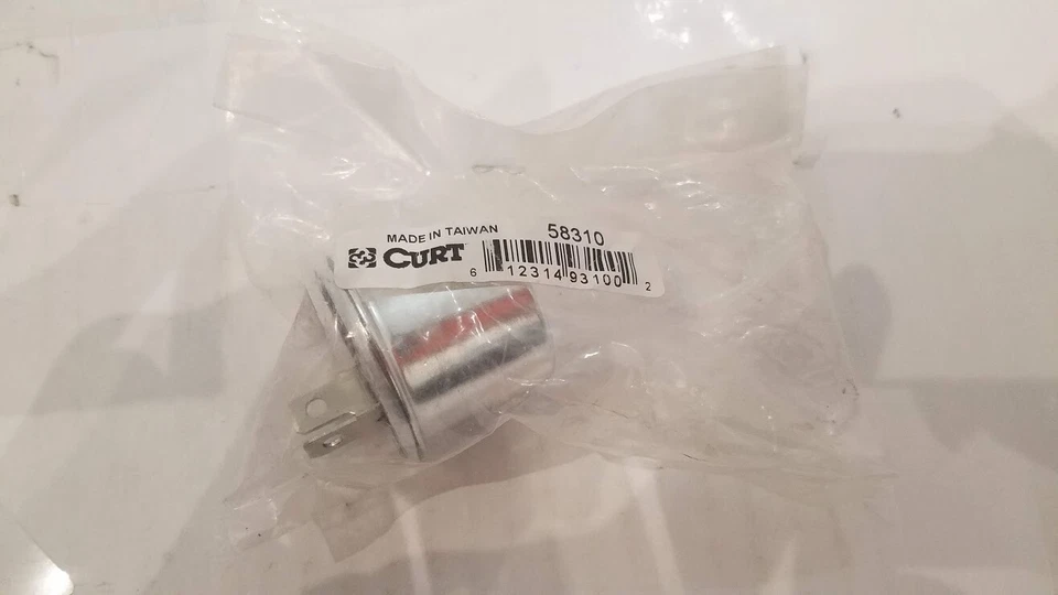 Intermitente de señal de giro de 2 terminales de 12 voltios por Curt, 1-4 lámparas/2-8 peligros (58310) Foto 1 de 2