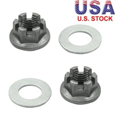 2x Tuerca de castillo de cubo de eje trasero para Yamaha YFZ450 2004-2005 y Grizzly 125 2004-2013 Foto 1 de 4