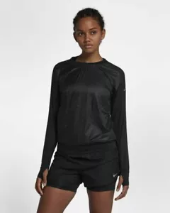 Nike Run Division Women's SZ XS Running Pullover Jacket 929128 Black MSRP $100+ - Picture 1 of 4