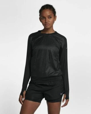 Chaqueta pulóver para mujer Nike Run Division talla XS 929128 negra precio de venta sugerido por el fabricante $100+ Foto 1 de 4