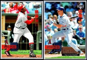 (2)  Upper Deck Pros & Prospects  Los Angeles Angels Lot