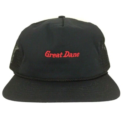 Gorra de béisbol de colección Great Dane Hat deletreada con logotipo malla EE. UU. espalda a presión semi camionero Foto 1 de 4
