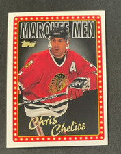 Chris CHELIOS 1995-96 Topps Marquee Men Hockey #8 Chicago Blackhawks