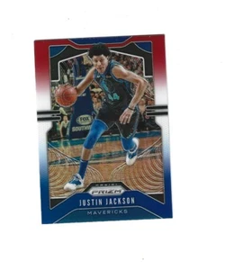 2019-20 Panini Prizm Prizms Red White and Blue #80 Justin Jackson Mavericks - Bild 1 von 1