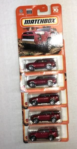 Lotto di 5 - Matchbox Toyota 4Runner - Rosso - SR5 TRD SUV 4x4 - NUOVO - Foto 1 di 1