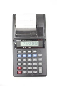 Casio HR8A-BK Portable Printing Calculator 10 Digit Display - Picture 1 of 11