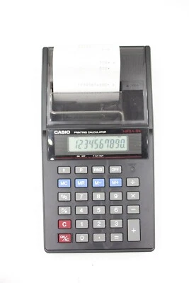 Casio HR8A-BK Portable Printing Calculator 10 Digit Display - Image 1 of 4