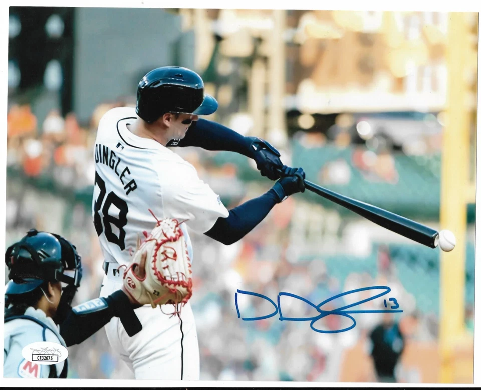 Detroit Tigers DILLON DINGLER  Signed 8x10 Photo JSA - Image 1 of 1