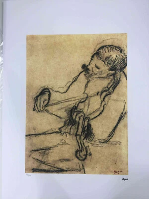 Edgar Degas Litografía Off Set cm 50x70 Firma en Placa Certificado de Foto 1 de 4