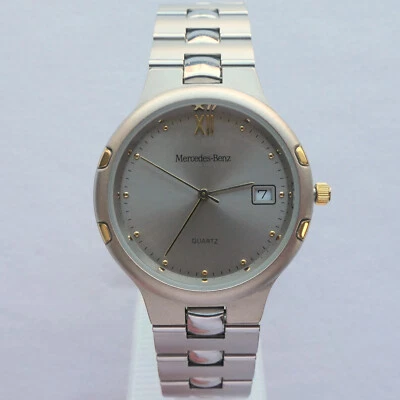 Mercedes Benz clássico médio design art déco acessório de carro feito na França relógio - Imagem 1 de 4