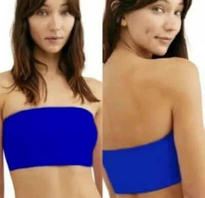 Free People Intimately Nina Bandeau Bra, Strapless, Blue Flame, Size Small, NWT - Image 1 of 4