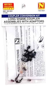 N Scale Micro Trains 00133031 Bachmann Long Shank Coupler Conversion 2 pr - Picture 1 of 3