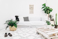 XL ALEAH MOROCCAN SHAG SOFT RUG 238x305CM WHITE BEDROOM LIVING RUG SCANDINAVIAN