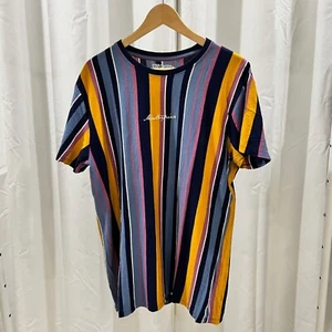 Camicia da lavoro San Francisco multicolore a righe maglietta manica corta - Foto 1 di 6