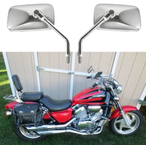Chrome Motorcycle Side Mirrors M10 For Honda V45 VF750 Magna&Sabre VF 700 750 C - Picture 1 of 8