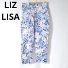 liz lisa casual pants with tag aloha pattern flower blue ribbon all ov FREE SIZE
