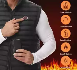 WOMAN'S Heated Vest 7.4V Battery 16000 MAH WINTER WIND & WATER PROOF MEDIUM NEW - Picture 1 of 6