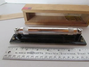 Estuche de madera vintage de nivel de espíritu maquinista Rabone & Sons hecho en Inglaterra - Imagen 1 de 12