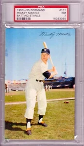 MICKEY MANTLE 1953-55 Dormand Batting Stance #111 PSA 7 NM - YANKEES - Picture 1 of 2