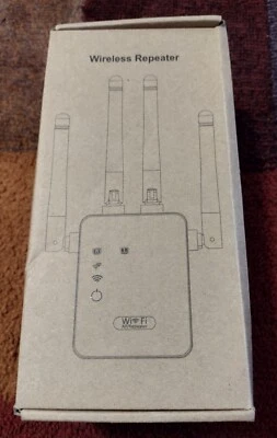 2.4G/5G Dual Band WiFi Repeater 1200Mbps WIFI Range Extender Wifi Signal Booster - Image 1 of 4