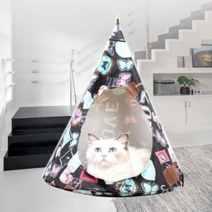 Cone Shaped Breathable Pet Accessories Cat Hammock Cat Hanging Bed Kitten Nest - Picture 1 of 9