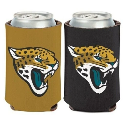 Jacksonville Jaguars Can Cooler Two Sided Design NFL Collapsible Koozie Cover