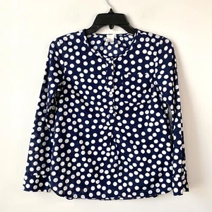 Crewcuts Polka Dot Cotton Top Navy 12 - Picture 1 of 6