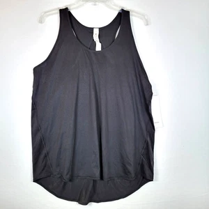 Canotta Lululemon donna Essential taglia 12 nera plissettata yoga tempo libero - Foto 1 di 7