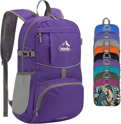 Mochila de caminhada WATERFLY embalável: 25L ultraleve dobrável impermeável unissex externa - Imagem 1 de 4