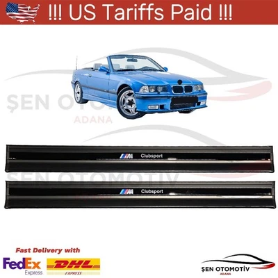 Placas de umbral de puerta para BMW E36 Cabrio 1992-1999 M estilo Clubsport 2 piezas Foto 1 de 4