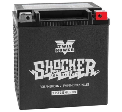 Twin Power YTX-30L Shocker Battery Replaces H-D 66010-97A TwinPower 781156 — 第 1/2 张图片