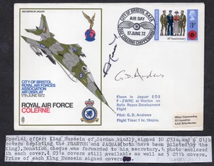 LIMITED EDITION ROSSBACH SIGNED AUTOGRAPH KING HUSSEIN OF JORDAN POSTAL COVER - Picture 1 of 3