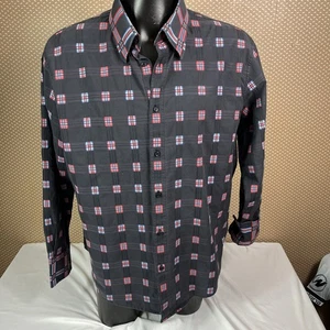 Ben Sherman Men’s Special Brew Reverse Print Black Shirt Size XXL - Picture 1 of 15