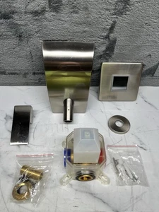 Roman Waterfall Tub Spout High Flow Wall Mounted w/Mixer Valve Brushed Nickel - Picture 1 of 14