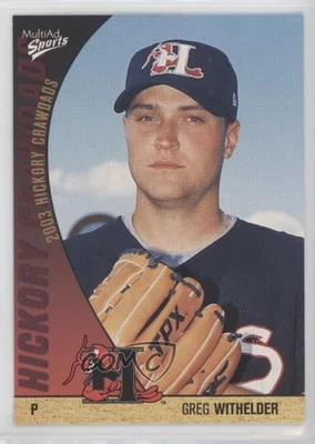 2003 MultiAd Sports Hickory Crawdads Update Greg Withelder #32 - Image 1 of 2