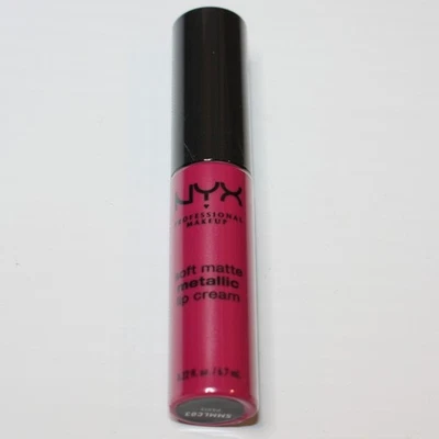 NYX Professional Makeup Soft Matte Metallic Lip Cream in Color Paris NEW - Image 1 of 2