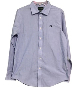 Polo Ralph Lauren Oxford Boys Shirt Size 16 Blue Dressy School Logo - Picture 1 of 6