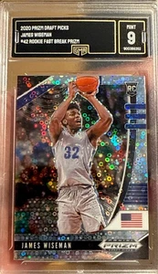 2020 Panini Prizm Silver Fast Break James Wiseman ROOKIE MINT 9 SP - Picture 1 of 2