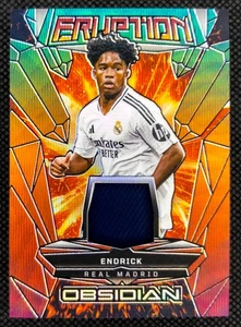 Parche de erupción Taiga grabado eléctrico Endrick fútbol obsidiana Panini 2024-25 - Imagen 1 de 2