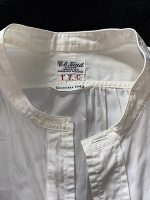 Lote de 3 camisas sociais masculinas vintage (década de 1940) - Imagem 1 de 4