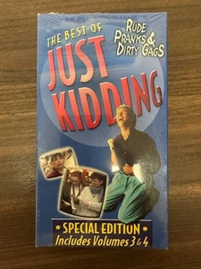 The Best Of Just Kidding: Rude Pranks And Dirty Gags Vols 3 And 4 On VHS - Foto 1 di 3